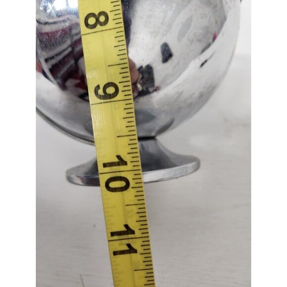 Vintage Anchor Hocking Cobalt Blue Glass And Chrome Ice Bowl Mid Century Modern - Picture 9 of 9